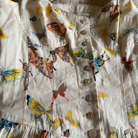 Gorgeous VTG Nanette Lepore Butterfly Corset Cotton Dress - Picture 6 of 15